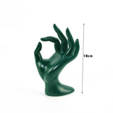 Green Hand Form Jewelry Display Holder for Bracelets and Necklaces