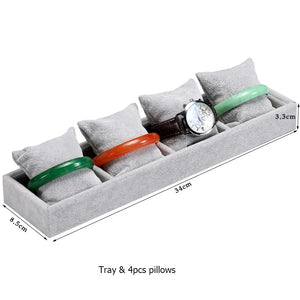 Velvet Bracelet Watch Display Tray Organizer