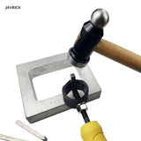 Steel Stamp Safety Handle Leather Puncher with Auxiliary Pliers