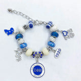 ZPB 1920 Map Rotundity Charm Pendant Bracelet Man Jewelry