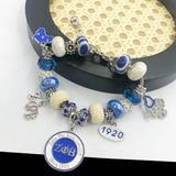 ZPB 1920 Map Rotundity Charm Pendant Bracelet Man Jewelry