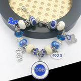 ZPB 1920 Map Rotundity Charm Pendant Bracelet Man Jewelry