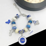 ZPB 1920 Map Rotundity Charm Pendant Bracelet Man Jewelry