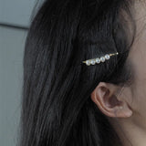 Hand-Made Five Pearl Hairpins And Side Clip