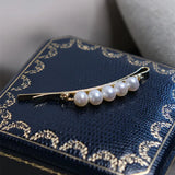Hand-Made Five Pearl Hairpins And Side Clip