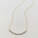 Labradorite Natural Stone Choker 14K Filled Chain Necklace
