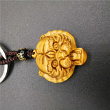 Tiger Eye Stone Tiger Head KeyChain for Women Men