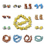 Hand Painted Animals Ceramic Beads for Jewelry Making