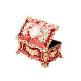Hand Painted Hinged Jewelry Trinket Box Rectangle Gift Home Decor