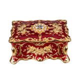 Hand Painted Hinged Jewelry Trinket Box Rectangle Gift Home Decor