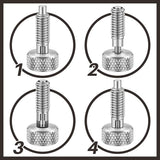 Retractable Spring Plunger w/ Knurled Handle Stainless Steel M6 Pins for Toolbox