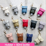 Hand Sanitizer Keychain Holder 60ml Flip Cap Bottle