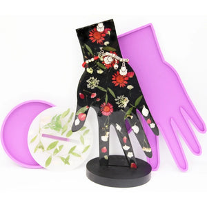 Hand-Shape Resin Ring Mold Mannequin Glue Tool Stand Silicone Mold