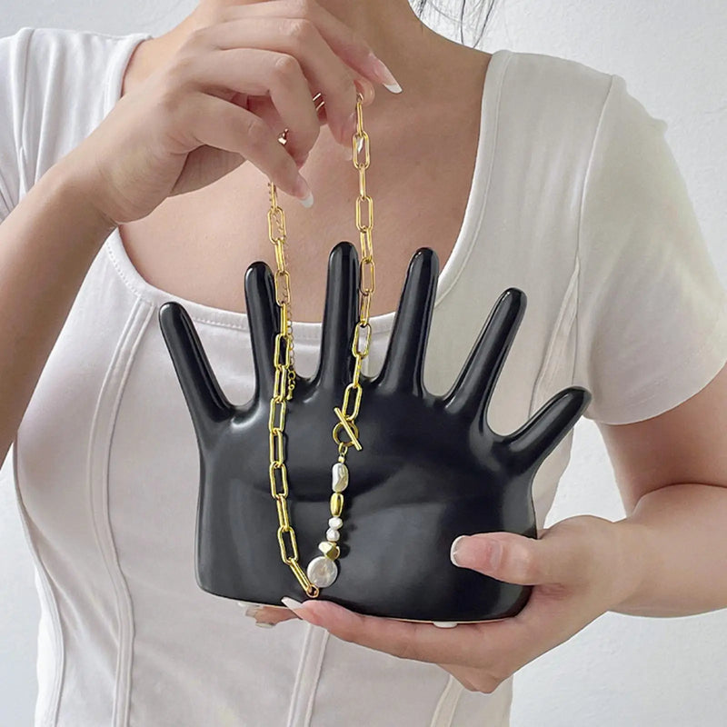Hand Shaped Jewelry Display Stand Holder Arts Crafts Bangles Rings Showcase