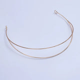 Hand Wired Tiara Crown Wedding Headpiece Double Wire Twisted Choker Necklace