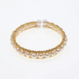 Hand-Wound 100% AA Natural Freshwater Pearl Double Layer Bracelet