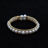Hand-Wound 100% AA Natural Freshwater Pearl Double Layer Bracelet