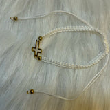 Hand Woven Cross Hollow Religious Prayer Bracelet