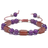 Hand Woven Strawberry Crystal Bracelet Luck
