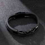 Geometric Infinity Men's Leather Bangle Western Jewelry