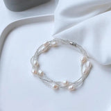 Hand Woven Freshwater Pearl Bracelet for Women