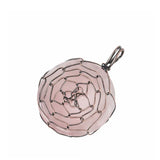 Hand Woven Peony Flower Ancient Bronze Retro Reiki Healing Necklace