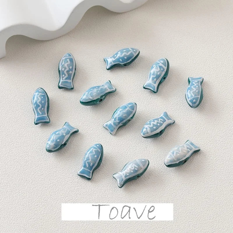 Double-Sided Fish Beaded Necklace DIY Material