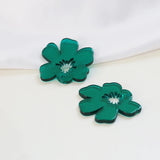 Hand-drawn Tulip Flower Leaves Pendant DIY Hand Accessory Earring Material