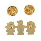 Set of 3 Kids Holding Hands Lapel Pins