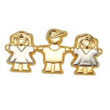 Set of 3 Kids Holding Hands Lapel Pins