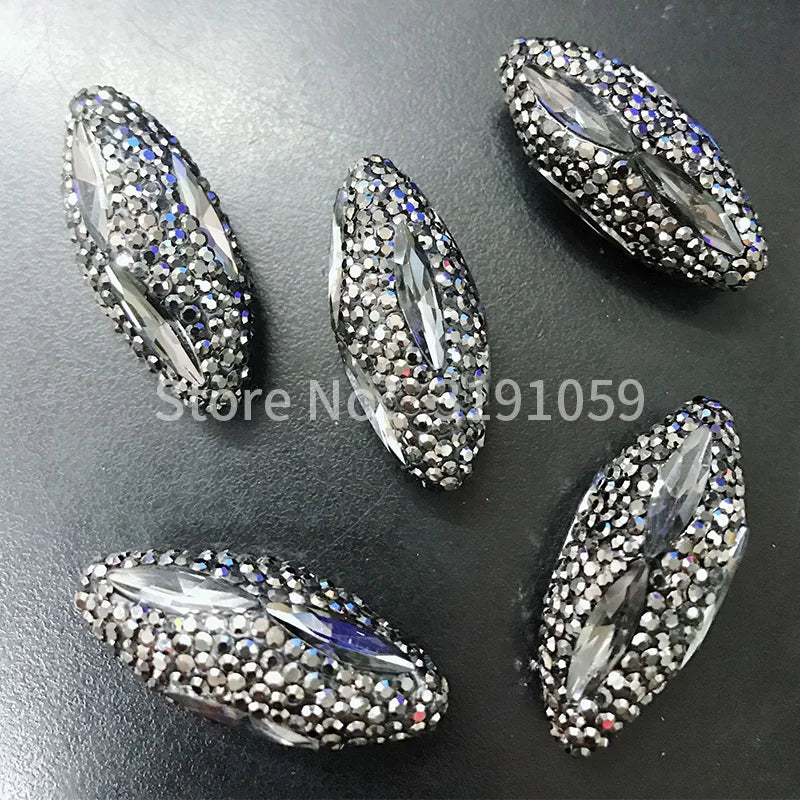 Crystal Bead Elliptic Decorations - New Year's Party Accessories