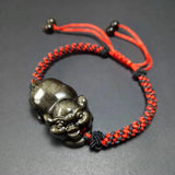 Hand Knitted Obsidina Bracelet Pig Crystal Bracelets