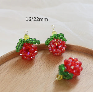 Hand-Knitted Fruit Charms 20pcs/Lot DIY Jewelry Earring/Necklace Pendant
