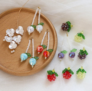 Hand-Knitted Fruit Charms 20pcs/Lot DIY Jewelry Earring/Necklace Pendant