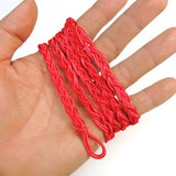 Vintage Hand-Knitted Red Rope Belt Boho Braided Waist Chain