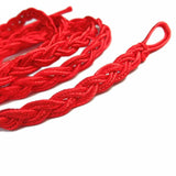 Vintage Hand-Knitted Red Rope Belt Boho Braided Waist Chain
