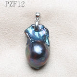 Vintage 925 Silver Sterling Natural Pearl Pendant Flower Necklace