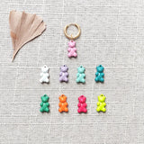 Hand-made Bear Pendant Earrings Various Colors Minimalist Charms