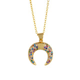 Hand-made Silicone Natural Stone Necklace Retro Ethnic Style for Man Women