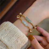 Ethnic Style Hetian Jade Braided Rope Bracelet