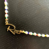 Custom Name Freshwater Pearl Choker Boho Bead Mix Unique Gift