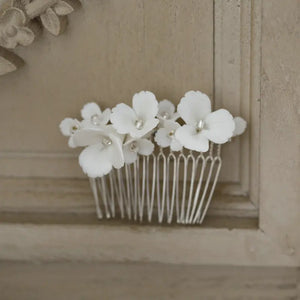 Hand Ceramic Flowers Hair Comb Hairpin Bridal Wedding Hair Accessories