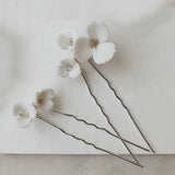 Hand Ceramic Flowers Hair Comb Hairpin Bridal Wedding Hair Accessories