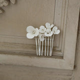 Hand Ceramic Flowers Hair Comb Hairpin Bridal Wedding Hair Accessories