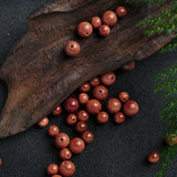 Hand-made sand stone bead jewelry for DIY bracelet making