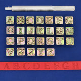 Professional Leather Printing Tools Upper Case Alphabet Stamping Set