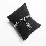 Hand of Fatima Charm 925 Sterling Silver for Bracelet Necklace