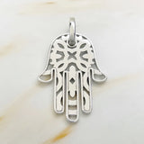 Hand of Fatima Pendant 925 Silver Rose Europe Jewelry Gift