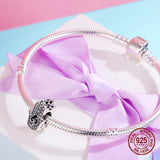 Hand of Fatima Zircon Charm Bangle Bracelet Pendant 925 Sterling Silver
