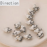 Hand-painted Ceramic Bird Pigeon Beads Retro Japanese Style DIY Jewelry